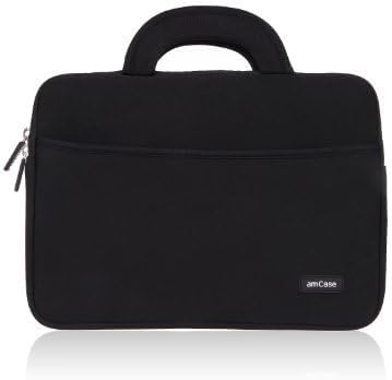 amCase Chromebook Case-14 inch Travel/Carry Sleeve with Handle-Black…