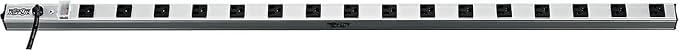 Tripp Lite 16-Outlet Bench & Cabinet Power Strip, 48in Length, 15A 120V, 15ft / 4.57M Cord with 5-15P Plug, Black, (PS4816)