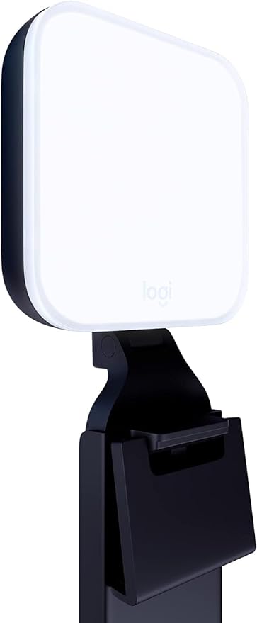 Logitech for Creators Litra Glow Premium LED Streaming Light with TrueSoft, Adjustable Monitor Mount, Brightness & Color Temp Settings, Desktop app Control for PC/Mac - Graphite