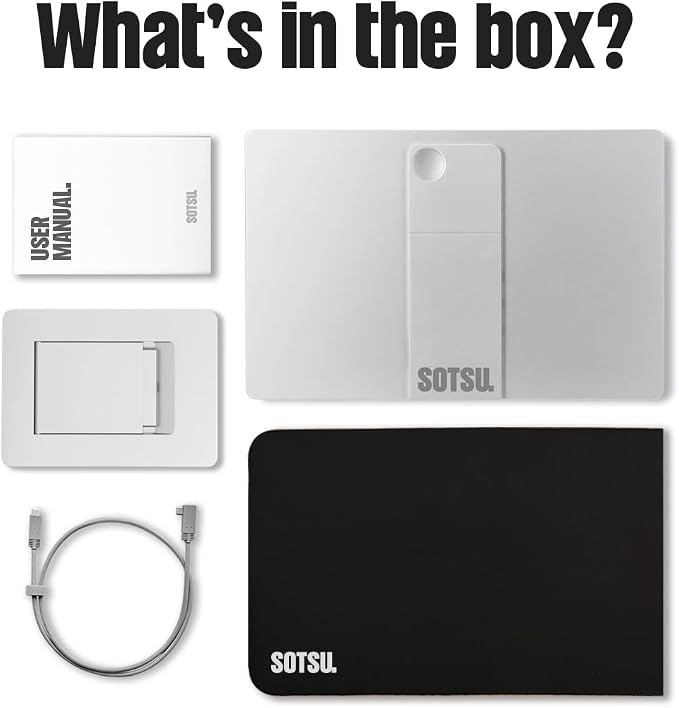SOTSU FlipAction Elite 16" Portable Monitor | 4K | Super Compact | Pivot Rotate | 3840x2400 DCI P3 | 60Hz | 450 Nits | Full Metal CNC | Perfect Match for Mac and Windows (Silver)