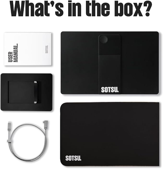 SOTSU FlipAction Pro 16" Gen 2 | 2.5K Portable Monitor | 2560 x 1600 (WQXGA) | 120 Hz | 100% DCI-P3 | 400 Nits | Pivot Rotate | Full Metal CNC | Perfect Match for Mac and Windows (Universe Black)