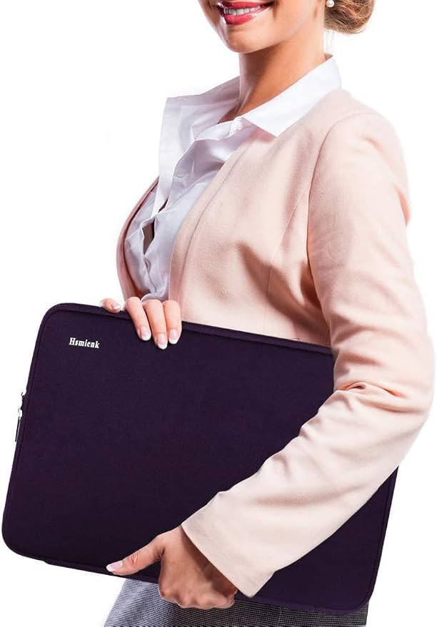 Laptop Case, 15.6 Inch, Durable Shockproof Protective Sleeve Cover Compatible with HP, ASUS, Lenovo, Acer, Notebook, Computer, Dark Purple