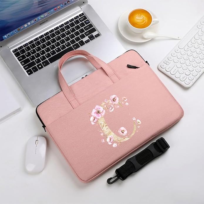 Computer Bag For Men & Women, With Initial Laptop Bag,14/15inches Messenger bag For Office、Business、Travel、School