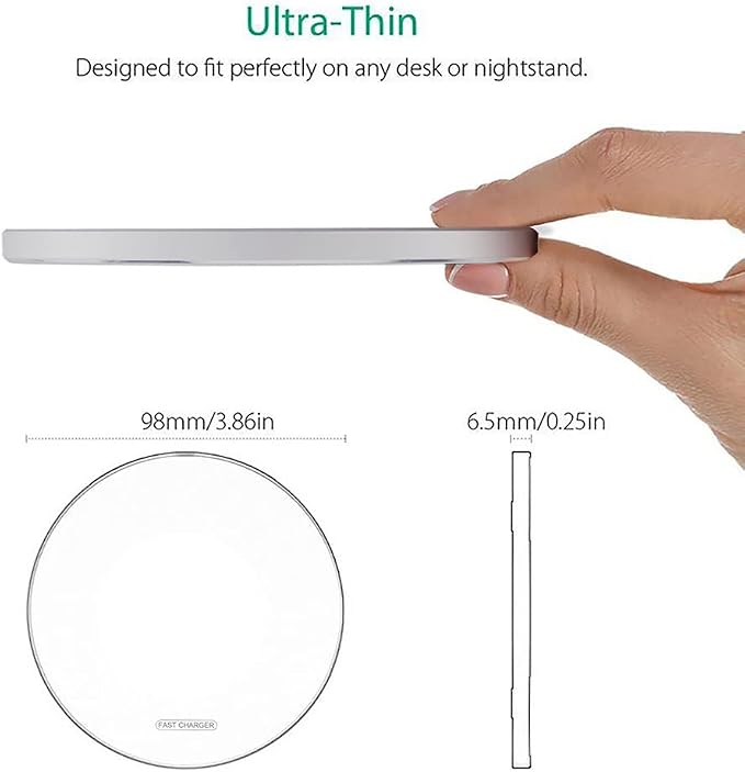 Fast Wireless Charger,20W Max Wireless Charging Pad Compatible with iPhone 17/16/15/14/13/12/SE/Pro,AirPods;FDGAO Induction Charge Mat for Samsung Galaxy S25/S24/S23/Note,Pixel/LG G8