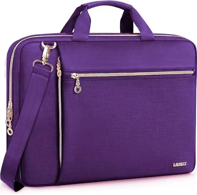 Laptop Case Bag Women Men Computer Sleeve Compatible with MacBook/Dell/HP/Acer/ASUS/LG, Waterproof Shoulder Carrying Briefcase, Violet, 14-14.5 Inch
