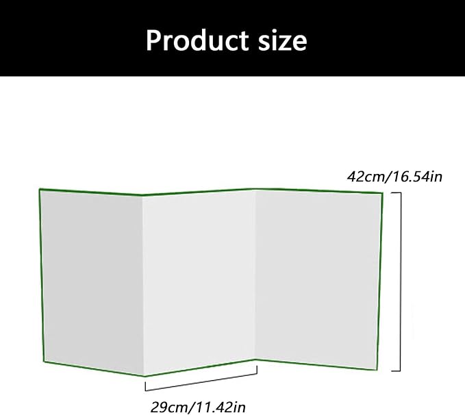 Portable TriFold Chromas Board Size for Green Screen and White Background Applications Portable Backdrops