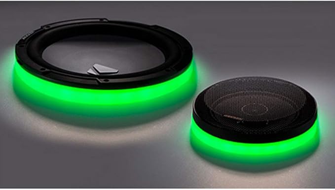 Kicker 47KLSR65 6.5" Weather Proof Led Lighted Speaker Ring, Pair