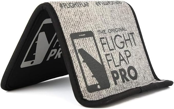 Flight Flap Airplane Phone Holder, Flexible Cell Phone Holder, Folding Cellphone Stand for Desk, Bed, Office, Treadmill - Airplane Gadgets for Long Travel Accessories - Plane Essentials (Pro)