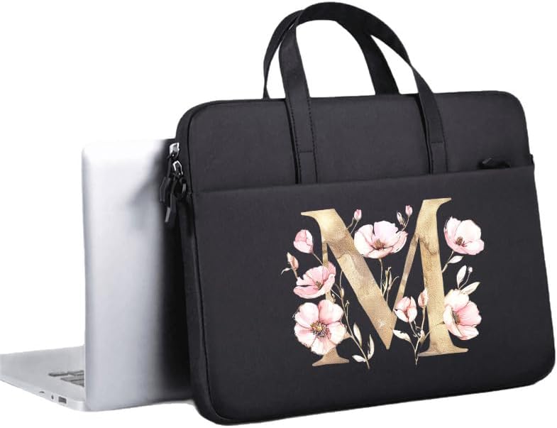 Computer Bag For Men & Women, With Initial Laptop Bag,14/15inches Messenger bag For Office、Business、Travel、School