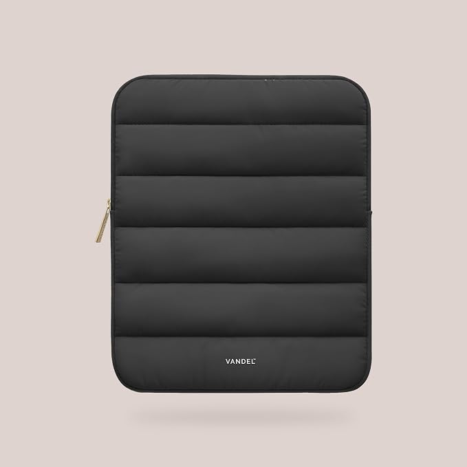 Vandel - The Original Puffy iPad Sleeve 9-11 Inch Tablet Sleeve, Black i Pad Case for Women and Men, Cute iPad Air Pouch, 9 10 Inch, 11 Inch Bag