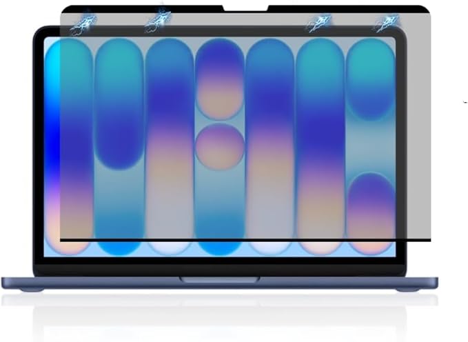 zyphonic Magnetic Privacy Screen Protector Compatible with MacBook Pro 14 inch 2026 M5 M4 M3 M2 M1 Pro/Max, Removable Anti Spy Blue Light Glare Shield