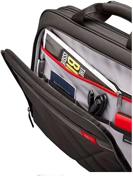 Case Logic 17-Inch Laptop and Tablet Briefcase, Black (DLC-117)