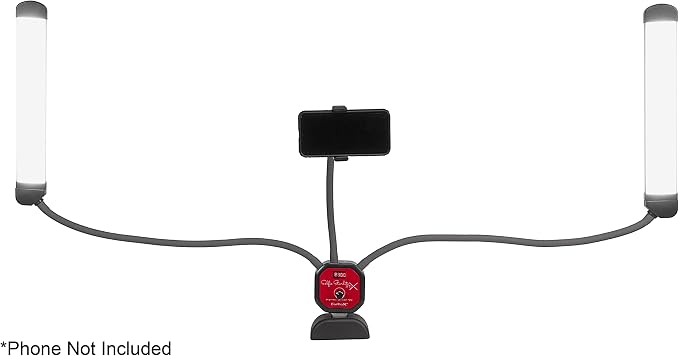 Fotodiox Selfie Starlite Stix TT Tabletop 95 Vlog Light Monitor Kit - Bi-Color Dimmable LED Wand Lights with 95cm Arms for Video Conferencing, Gaming, Makeup, YouTube, Live Streaming Video and More