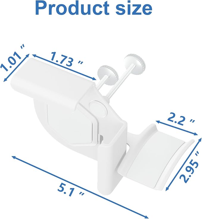 Headphone Holder for Screen, Plastic Headphone Stand, Headset Stand Suitable for AirPods Max, Sony, Bose, Beats and More (White)