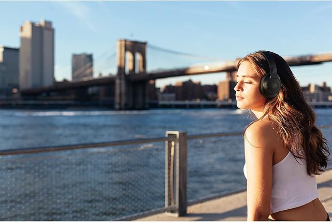 JBL Tune 760NC Wireless Noise Cancelling Over-Ear Bluetooth Headphones - Black (Renewed)