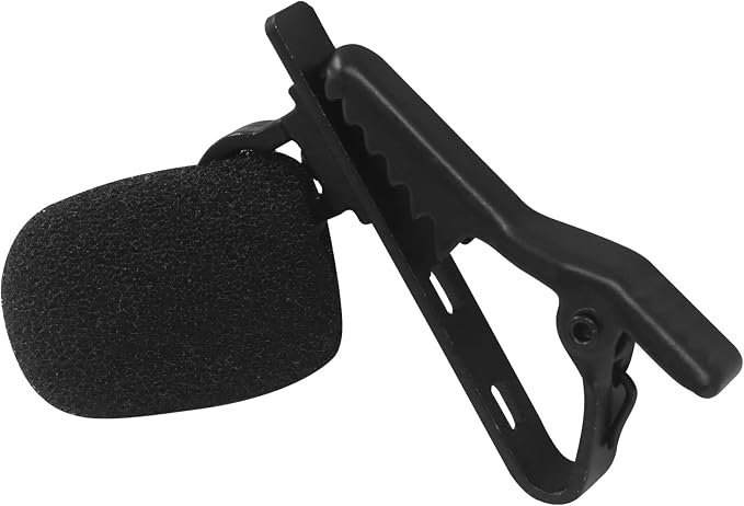10 Pcs Lavalier Microphone Clips Replacement Kit with 10 Pcs Foam Windscreen Covers, Lapel Mic Clips Sponge Cover Kit for Voice Recording, Video Conferencing and Online Meetings