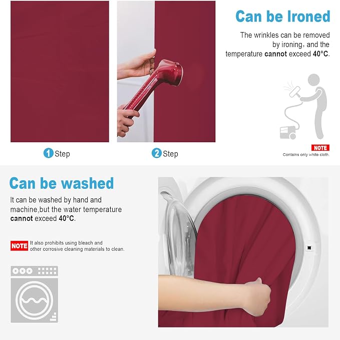 Burgundy Backdrop for Photoshoot, Professional Photo Backdrop Background Curtain for Product Photography, Portraits, Wedding, Party, Live Streaming Video Recording 7X10 FT