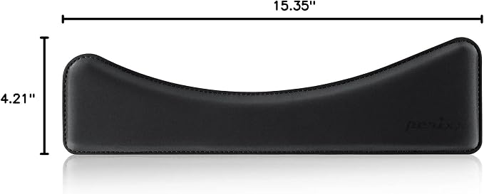 Perixx PERIPRO-511 Wrist Rest for Ergonomic Compact Keyboards - Gel Cushion Support with 15.34x4.21x1.14 inches - Ideal Ergonomic Desktop Solution - Black,11925