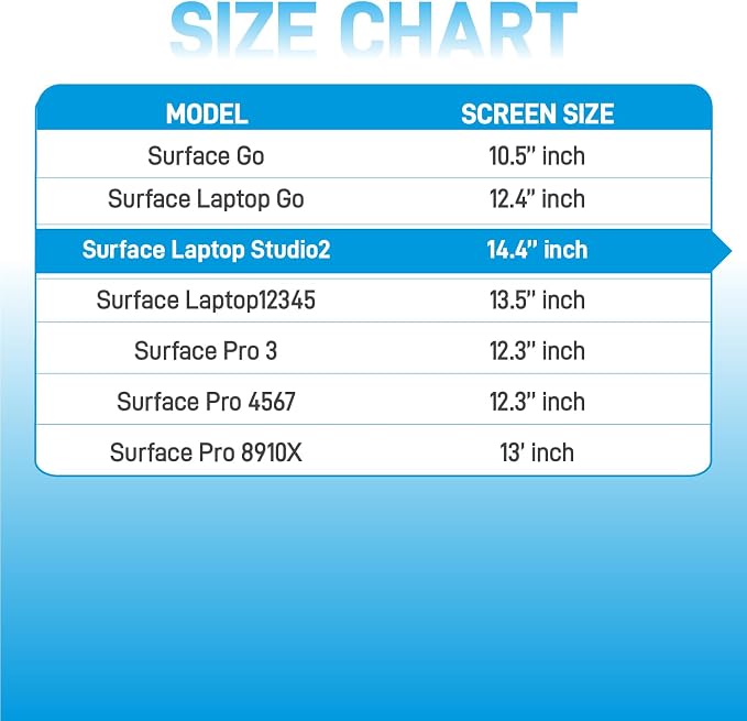 Privacy Screen for Microsoft Surface Laptop Studio 2 14.4 inch Protector Fully Removable Anti Spy Anti Glare Blue Light Filter Reusable Anti Peek Privacy Screen