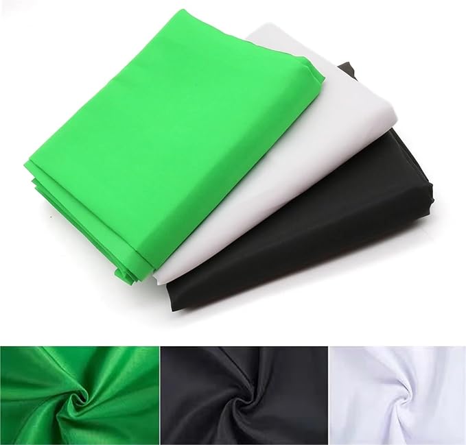 Photography Background Backdrop Screen, Green Screen Backdrop for Photography and Video Multicolor Multiple Sizes(White,1800x2000mm)
