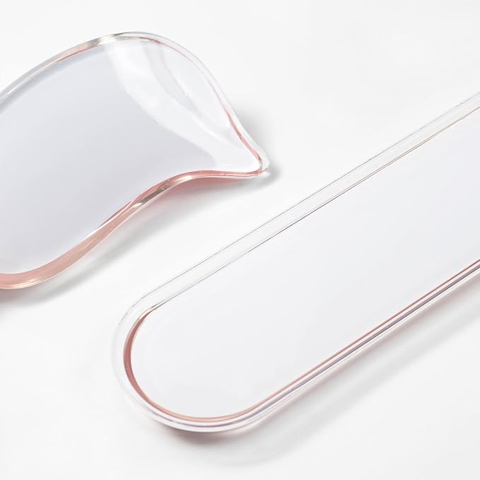 Gel Keyboard and Mouse Wrist Rest Set –Pink Clear Wrist Rest for Computer Keyboard 60%/68%/75%, Comfort & Support for Typing and Gaming