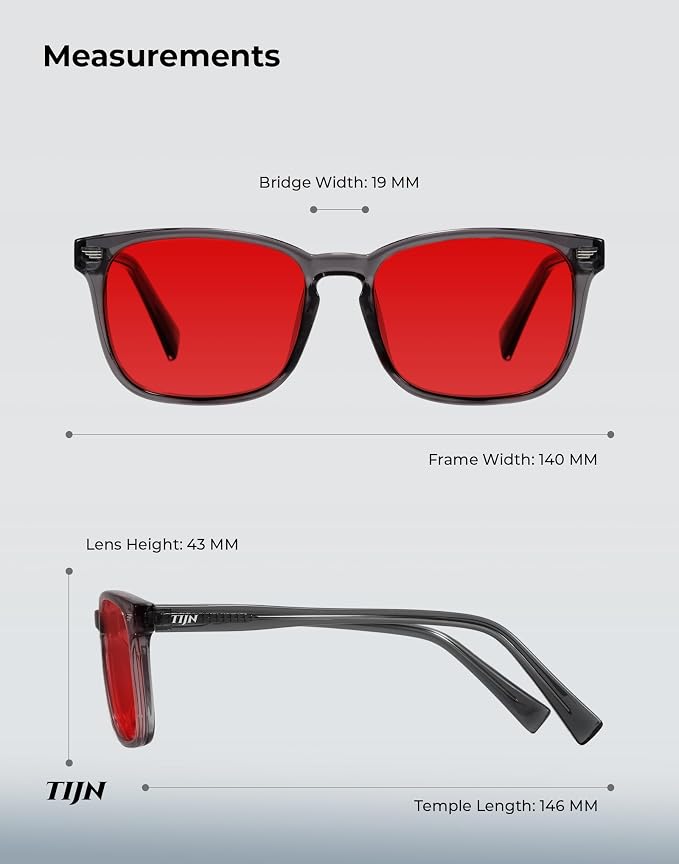 TIJN Premuim Blue Light Blocking Glasses for Women Men Square Frame Nerd Eyeglasses Anti Blue Ray Computer Screen Glasses