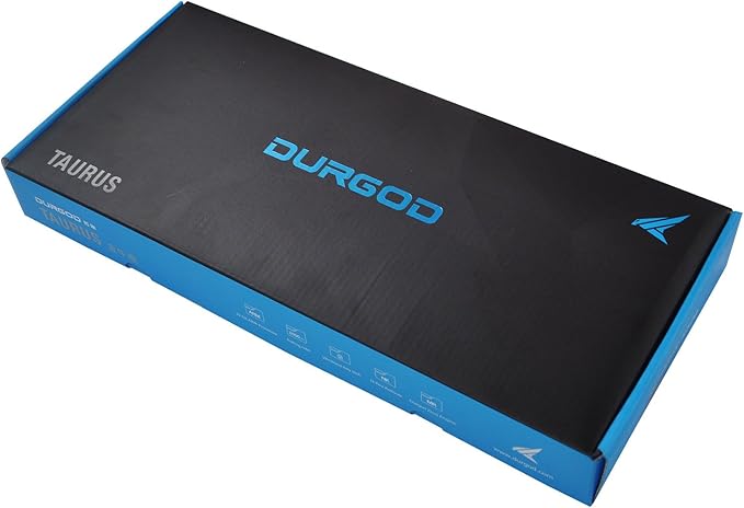 DURGOD Taurus K320 TKL Mechanical Gaming Keyboard - 87 Keys - Double Shot PBT - NKRO - USB Type C (Cherry Brown, White)
