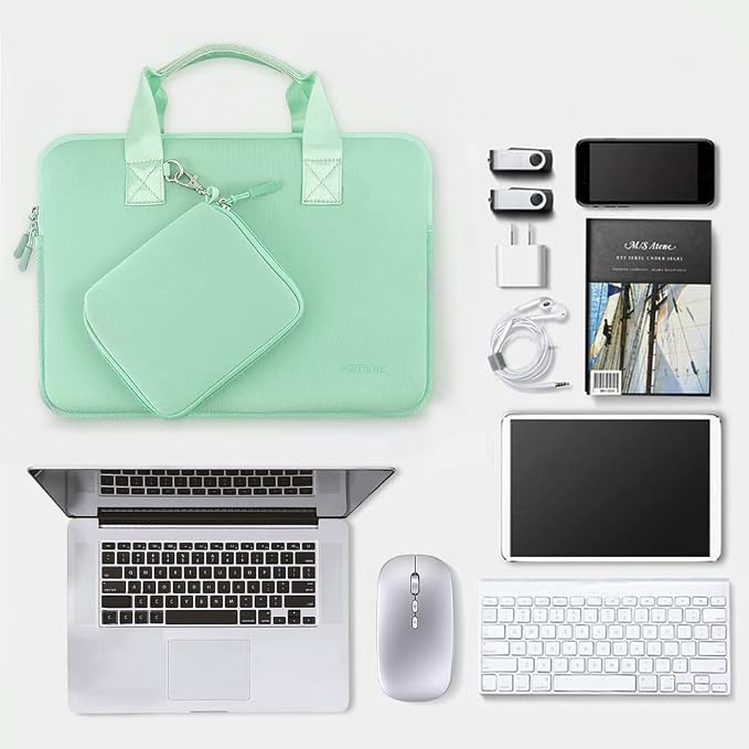 Hseok Laptop Sleeve 14 inch Case with Small Case, Compatible with MacBook Neo 14, MacBook Pro 14 M5/M4/M3/M2/M1, XPS 14 and Most 14 inch Notebooks, Neoprene Computer Handbag,L01U01