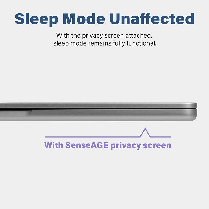 SenseAGE Magnetic Privacy Screen Filter For MacBook Pro 14 Inch (2021-2025, M1, M2, M3, M4, M5, Pro, Max), Removable Privacy Screen Protector, Anti Glare Blue Light, Compatible with MacBook Pro 14 inch