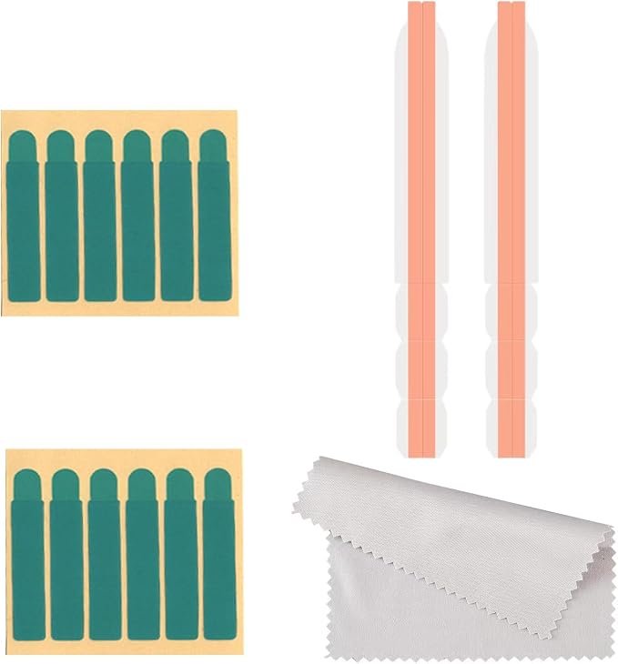 Plastic Slide Mount Adhesive Strips for Privacy Screen, Replacement Kits Double Sided Adhesive Stickers Holder Tabs for Computer Monitors or Laptops Privacy Filter