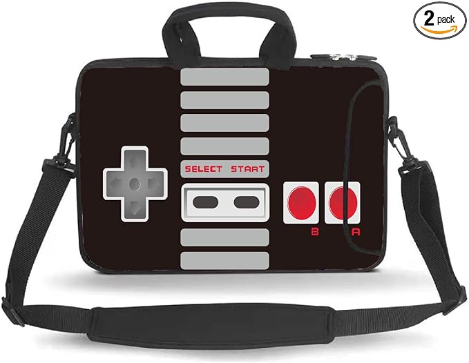 11 11.6 12 12.5 13 inches Case Laptop/Chromebook/Ultrabook/Notebook PC Messenger Bag Tablet Travel Case Neoprene Handle Sleeve with Shoulder Strap(Games)