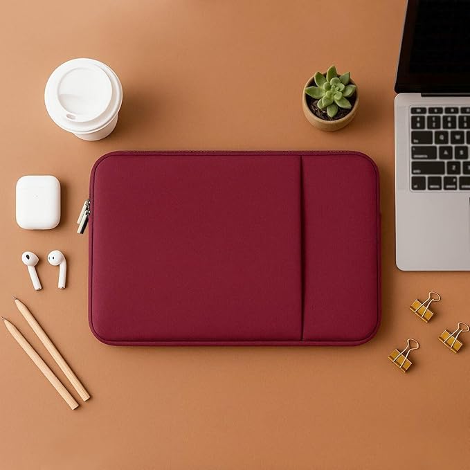 Laptop Sleeve for MacBook Neo/Air/Pro 13 inches A18/M5/M4/M3/M2/M1 Chip 2026-2020 A3404 A3449 A3240 A3113 with 2 Pockets Tablet Bag Case Accessories