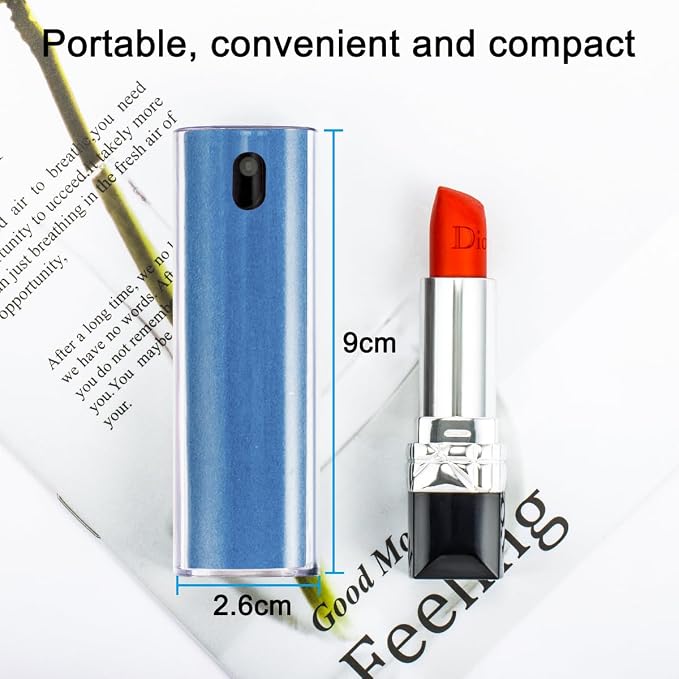 Screen Cleaner Touchscreen Mist Spray, walrfid Cleaning Kit for Electronic Smart Phone TV, Laptop, Tablet, PC, Computer LCD Flat Screens, Eyeglasses, Compatible with iPhone iPad MacBook Pro - DarkBlue