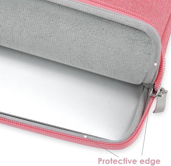 Laptop Sleeve Case for MacBook Neo 13'' with A18 Pro Chip Released in 2026 (Model:A3404) Protective with Handle Travelling Carrying Canvas Bag Accessories for Students Home Office (Pink)