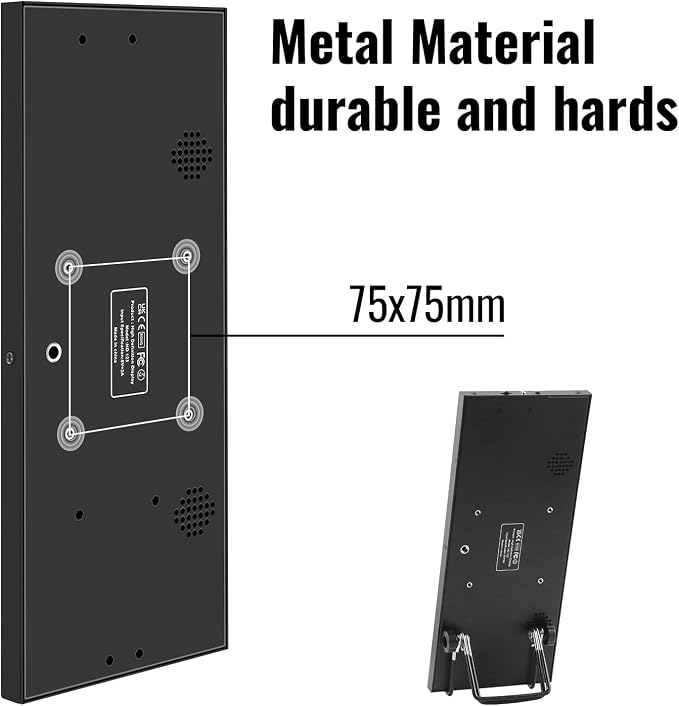 12.3 Inch Secondary Monitor, IPS Stretched Bar LCD Travel Display 1920 * 720 HDMI USBC, Mini Portable Monitor Metal Material for Laptop Computer Windows Aida64 GPU CPU RAM Monitoring,Built-in Speaker