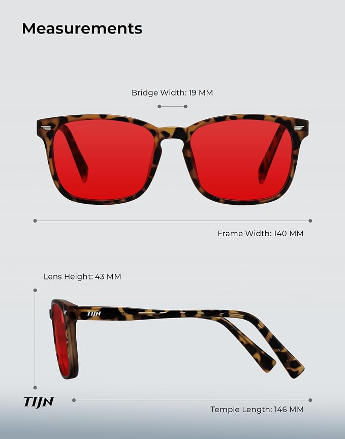 TIJN Premuim Blue Light Blocking Glasses for Women Men Square Frame Nerd Eyeglasses Anti Blue Ray Computer Screen Glasses