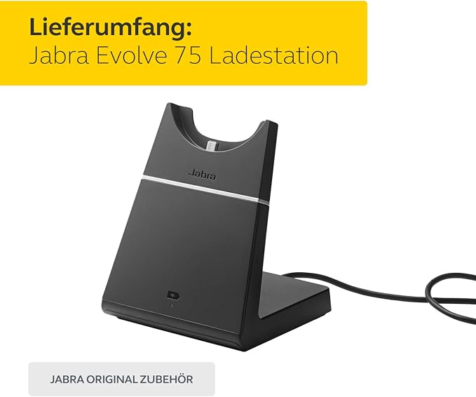 Jabra Evolve 75 Charging Stand Only – Provides Easy and Convenient Charging and Storage, Authentic Office Headset Accessory