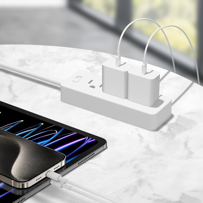 3 Pack iPhone 17 16 15 Charger Fast Charging 10FT - 20W USB C Charger Block with 10FT Type C to C Cable Compatible with iPhone 17/17 Pro/17 Pro Max/Air/16/16e/15, iPad Pro, iPad Air (Yellow)