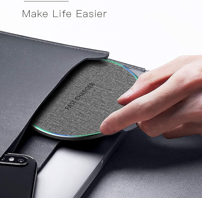 20W Fast Wireless Charger Pad,Wireless Phone Charging Station Compatible with iPhone 17/16/15/14/13/12/11/SE/AirPods,Fast Charge for Samsung Galaxy S25/S24/S23/S22/Note/Buds/Buds +,Pixel,LG G8/7