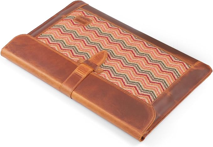Londo Leather Sleeve Compatible with MacBook Pro 16 & MacBook Pro 15 Inch (M5, M4, M3, M2, M1, Pro, Max), Premium Top Grain Leather Laptop Bag, 2020 to 2026 Models