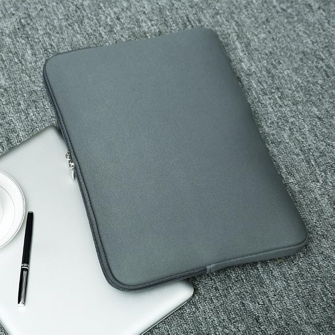 RAINYEAR 13 Inch Laptop Sleeve Case with Accessories Pouch, Compatible with 13.3" MacBook Air/Pro M1 M2 M3 M4 M5 A3449 A3240 A3113 A2681 A2338 (Gray)