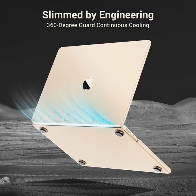 MOSISO for MacBook Air 15 inch Case M5 2026 M4 M3 M2 2025-2023 A3448 A3241 A3114 A2941, 4 in 1 Kit Seamlessly Closes Anti-Fingerprints Matte Hard Shell,Great for Business Travel Study, Starlight Clear