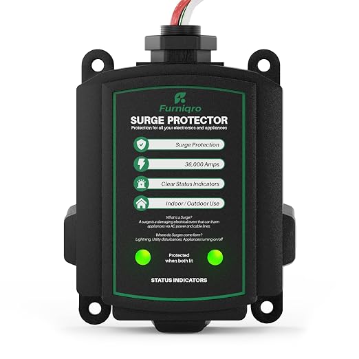FHSPD36S Whole House Surge Protector for 36,000 Amps, Ultimate Surge Protection, Whole Home Surge Protector, Indoor/Outdoor Use, 120/240V
