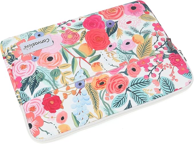 Floral Pattern Laptop Sleeve Case Cover with Pocket for MacBook Pro 14 inch and 14 inch-14.4 inch HP, Lenovo, Dell, ASUS, Acer Notebook Computer