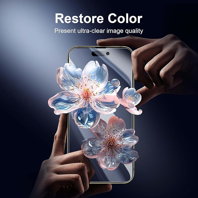 NEW'C 3x Privacy for iPhone 14 Pro Max Screen Protector (6.7 inches)+ 3x Camera Lens Protector, Sensor Protection, Tempered Glass Film + Dust Plug - Enhanced Privacy Angle of 28 Degrees