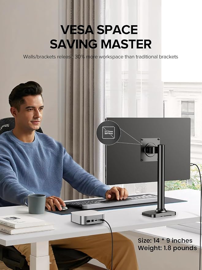 UPERFECT Portable Monitor 4K 16" | 1200 Nits Laptop Monitor | 3840 * 2400 UHD | 145% sRGB, 2000:1 Contrast | USB-C & MINI HDMI | VESA & Smart Case | Travel Screen for Computer, PC, Game Consoles