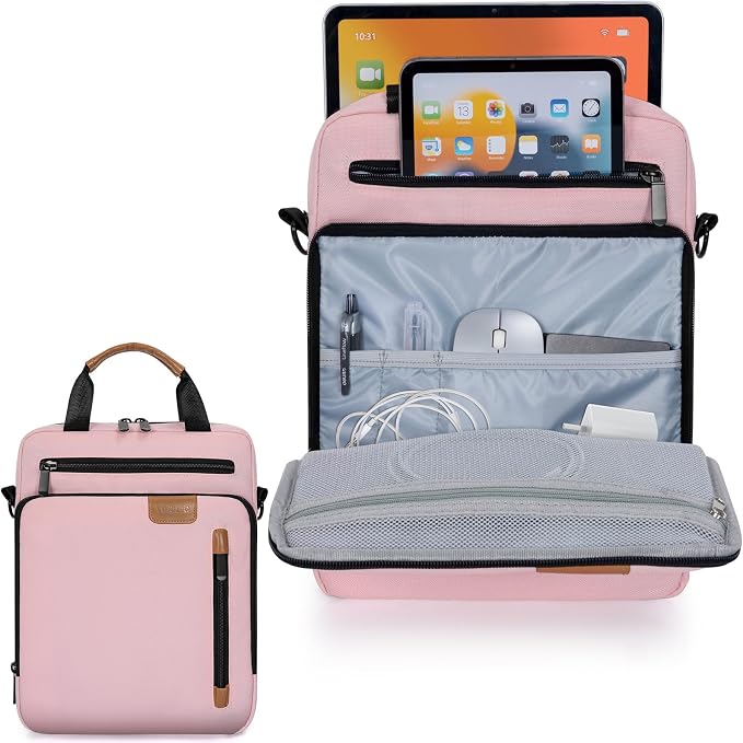 9-11 Inch Tablet Sleeve Bag, Padded Protective Travel Carrying Case for iPad A16 2025, iPad Air M4 11-inch 2026 M3 M2, iPad Pro M5/M4 11 inch, iPad 10/9/8/7th, Galaxy Tab A9+/S9/S8 11"