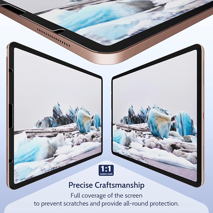 Peslv 2 Pack Magnetic Paperfilm for iPad 10th 2022 10.9" & iPad 11th A16 2025 11", Feel Like Writing Drawing On Paper, Matte Removable Anti Glare Fingerprint Screen Protector Blue Light Filter