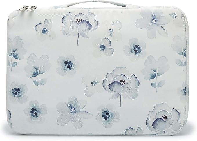 Kinmac 360° Heavy Duty Protective Laptop Computer Sleeve case Bag Cover with Handle for MacBook Pro 14 inch,14 inch-14.4 inch HP Lenovo Dell ASUS Acer Laptop (Chinese Ink Flower)