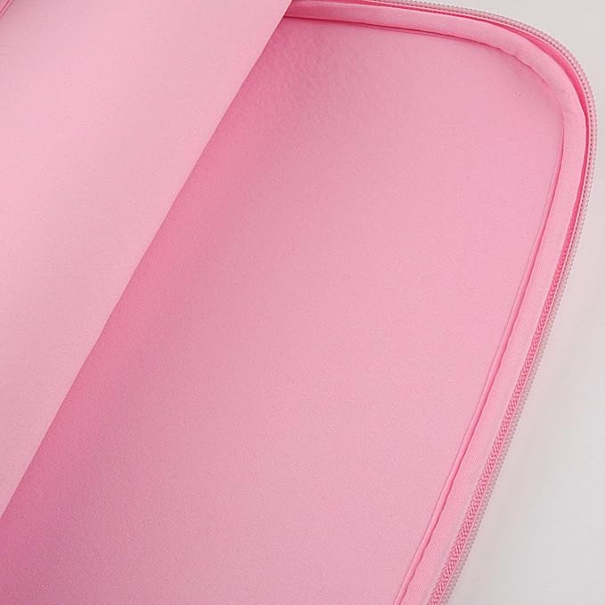 CCPK Laptop Sleeve Case for MacBook Pro 14 inch Mac Air 13 inch M4 M3 M2 M1 Compatible with Hp Lenovo Dell ASUS Computer Laptop Sleeve Bag Protective Carrying Case Cover 13-14 inch Accessories, Pink
